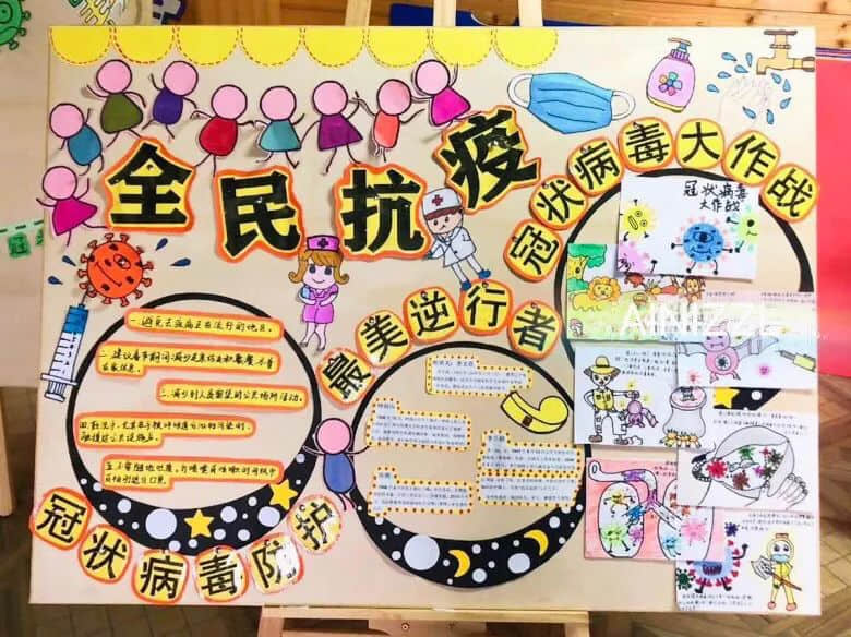 拯救你的环创灵感——开学防疫情主题环境布置 · 配图