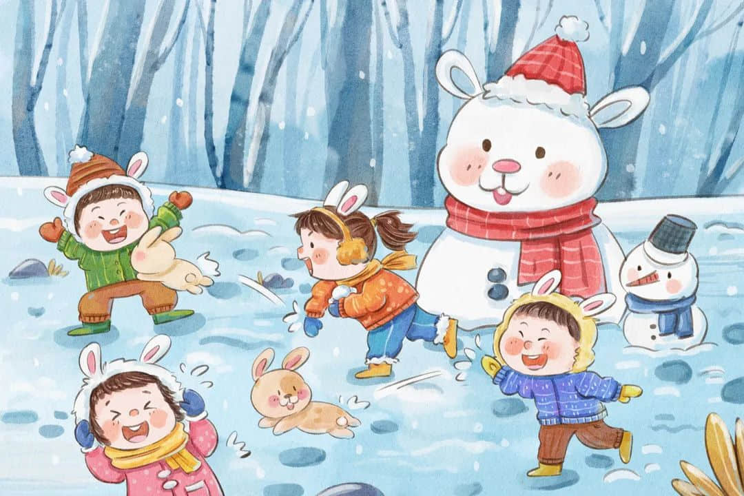 雪兆丰年 童趣满园——幼儿园大雪节气五大领域 · 配图