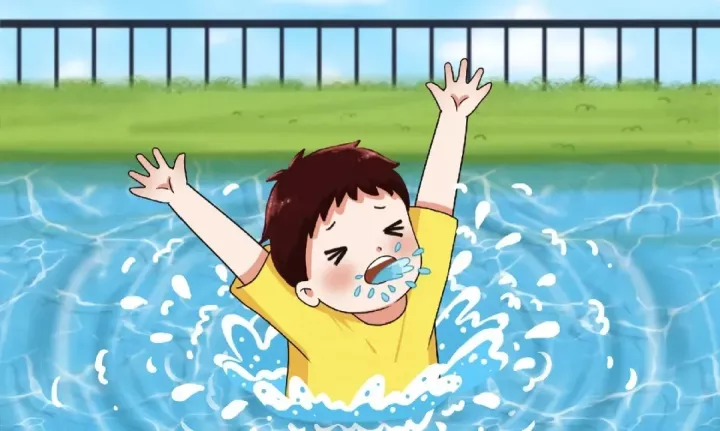 幼儿园防溺水告家长书 · 配图