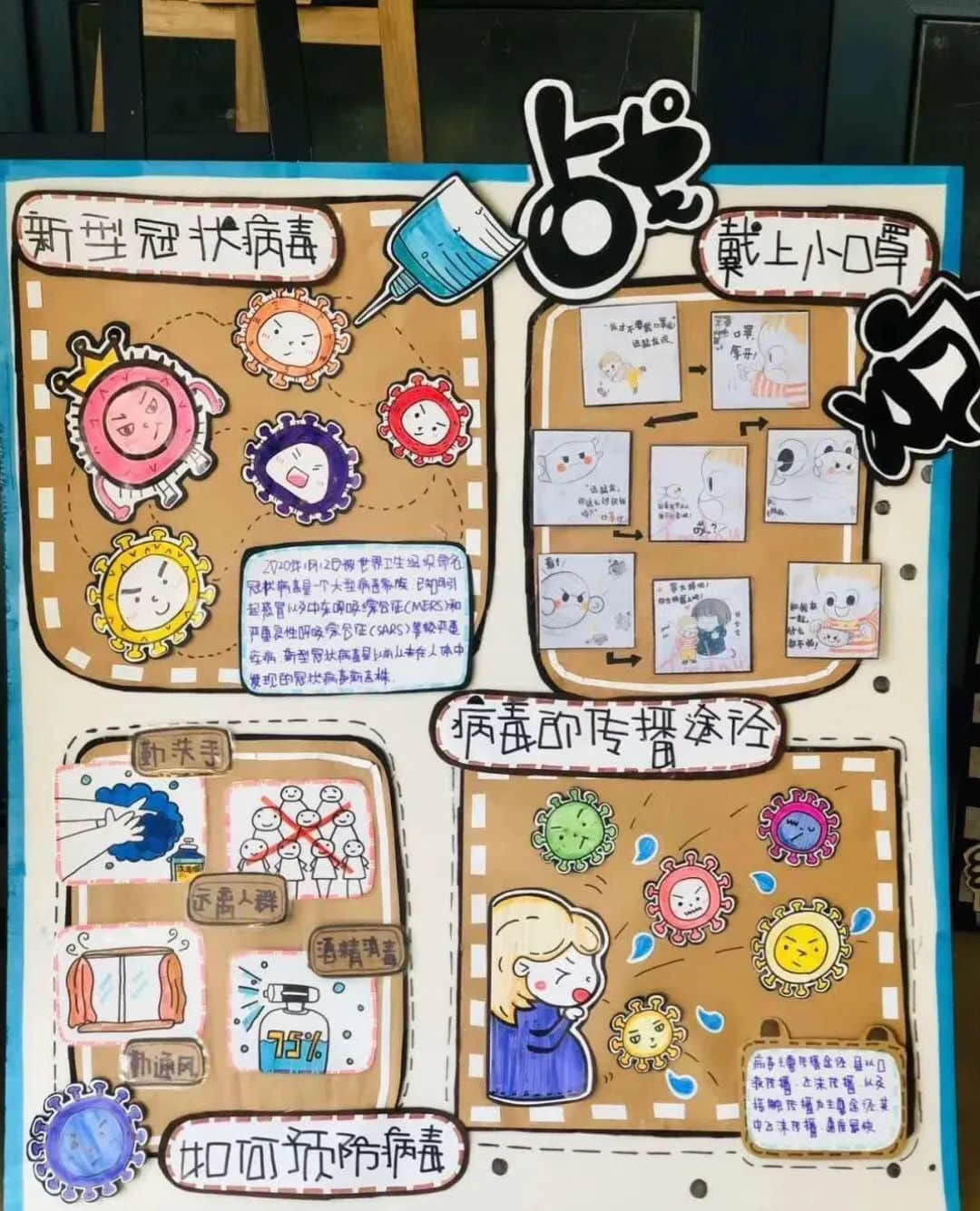 幼儿园环创——开学防疫情主题环境布置（二） · 配图