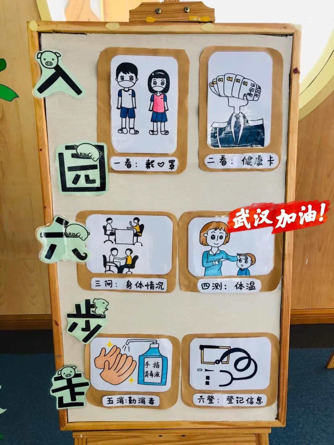 幼儿园环创——开学防疫情主题环境布置（二） · 配图